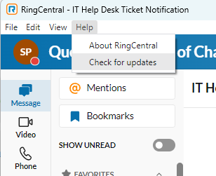 Get started in RingCentral – Queens University of Charlotte