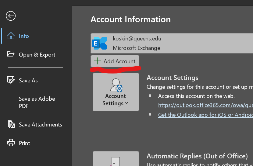 Step 2 - Add Account