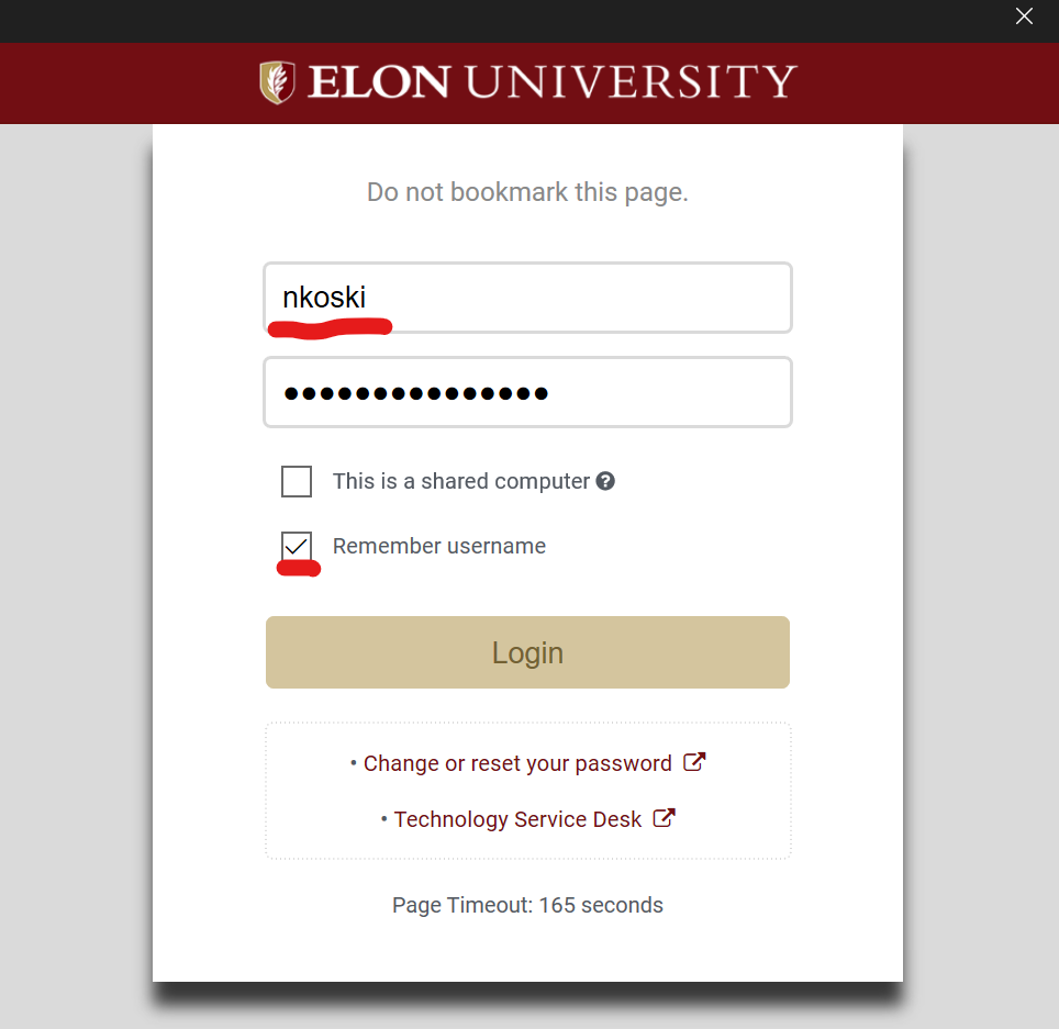 Step 4 - Elon Login